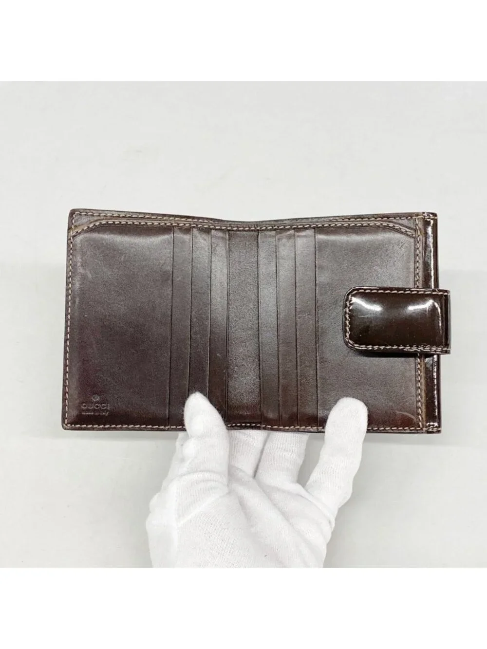 ★SOLD★ Gucci Wallet GG Supreme Brown Gold - Picture 3 of 8